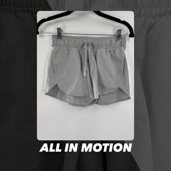 EUC All In Motion Grey Running Shorts - Picture 1 of 7